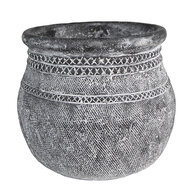 Clayre & Eef | Bloempot Grijs ø 21x19 cm | 6TE0468M