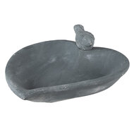 Clayre & Eef | Vogelvoederbak Grijs 26x26x10 cm | 6TE0478