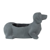 Clayre & Eef | Bloempot Binnen Grijs 30x12x16 cm | 6TE0479