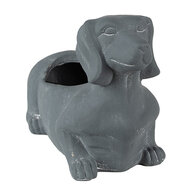 Clayre & Eef | Bloempot Binnen Grijs 30x12x16 cm | 6TE0479