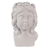 Clayre & Eef | Bloempot Binnen Grijs 20x17x30 cm | 6TE0486