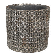 Clayre & Eef | Bloempot Binnen Grijs ø 15x14 cm | 6TE0494M