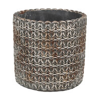Clayre & Eef | Bloempot Binnen Grijs ø 11x12 cm | 6TE0494S