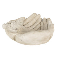 Clayre & Eef | Vogelvoederbak Beige 23x21x9 cm | 6TE0502