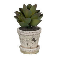 Clayre & Eef | Bloempot Binnen Beige ø 9x9 cm | 6TE0503S