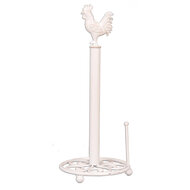 Clayre & Eef | Keukenrolhouder Haan Wit ø 18x43 cm | 6Y0518W