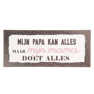 Clayre & Eef | Tekstbord Meerkleurig 30x1x13 cm | 6Y3660NL