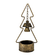 Clayre & Eef | Kandelaar Kerstboom Koperkleurig 10x8x24 cm | 6Y4512
