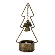 Clayre & Eef | Kandelaar Kerstboom Koperkleurig 10x8x24 cm | 6Y4512
