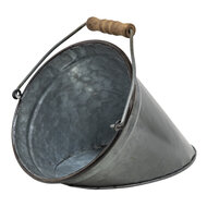 Clayre & Eef | Plantenhanger Binnen Grijs, Bruin 20x17x16 cm | 6Y4808S
