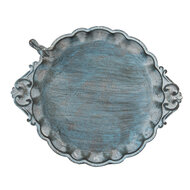 Clayre & Eef | Vogelvoederhuisje Blauw 37x29x5/7 cm | 6Y4832