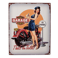 Clayre & Eef | Tekstbord Grijs 20x1x25 cm | 6Y5125