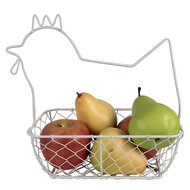 Clayre & Eef | Paas Mandje Kip Wit 27x16x27 cm | 6Y5482