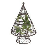 Clayre & Eef | Kerstdecoratie Kerstboom Bruin ø 21x33 cm | 6Y5484