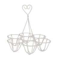 Clayre & Eef | Eierhouder Wit ø 19x19 cm | 6Y5538