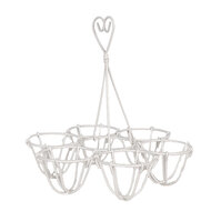 Clayre & Eef | Eierhouder Wit ø 19x19 cm | 6Y5538