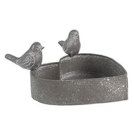 Clayre & Eef | Planthouder Grijs 14x12x7 cm | 6Y5563