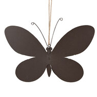 Clayre & Eef | Decoratie hanger vlinder Roze 16x4X10 cm | 6Y5578S