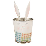 Clayre & Eef | Bestekbak Wit Roze ø 12x23 cm | 6Y5592