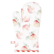 Clayre &amp; Eef   | Ovenwant Rood, Wit 18x30 cm | APY44