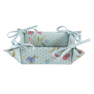 Clayre & Eef | Broodmand Blauw, Groen 35x35x8 cm | BLW47