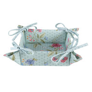 Clayre & Eef | Broodmand Blauw, Groen 35x35x8 cm | BLW47