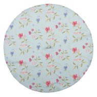 Clayre & Eef | Theedoek Blauw, Groen ø 80 cm | BLW48