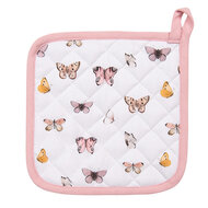 Clayre & Eef | Pannenlap kind Beige, Roze 16x16 cm | BPD45K