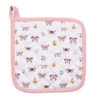 Clayre & Eef | Pannenlap kind Beige, Roze 16x16 cm | BPD45K