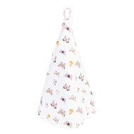 Clayre & Eef | Theedoek Beige Roze ø 80 cm | BPD48