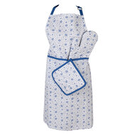 Clayre & Eef | Ovenwant Beige, Blauw 18x30 cm | BRB44