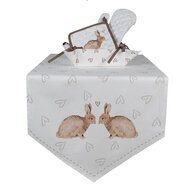 Clayre & Eef | Pannenlap kind Beige Bruin 16x16 cm | BSLC45K