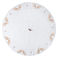 Clayre & Eef | Theedoek Beige Bruin ø 80 cm | BSLC48