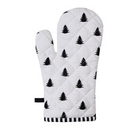 Clayre & Eef | Ovenwant Wit, Zwart 18x30 cm | BWX44