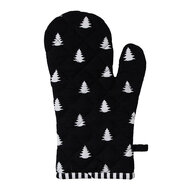 Clayre & Eef | Ovenwant Wit, Zwart 18x30 cm | BWX44