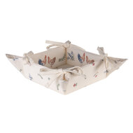 Clayre & Eef | Broodmand Beige, Bruin, Rood, Groen 35x35x8 cm | CAR47