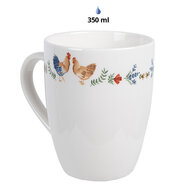 Clayre & Eef | Mok Wit 12x8x10 cm / 350 ml | CARYMU