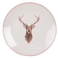 Clayre & Eef | Klein bord Beige Bruin ø 20x2 cm | COLDP
