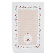 Clayre & Eef | Gastendoekje Wit, Groen, Rood 40x66 cm | CT008