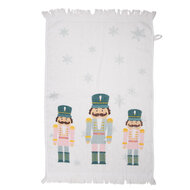 Clayre & Eef | Gastendoekje Wit, Blauw, Roze 40x66 cm | CT024