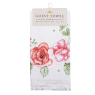 Clayre & Eef | Gastendoekje Wit, Roze, Groen 40x66 cm | CT025