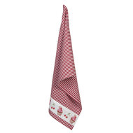 Clayre & Eef | Theedoek Rood, Wit 50x70 cm | CUP42-1