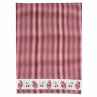 Clayre & Eef | Theedoek Rood, Wit 50x70 cm | CUP42-1