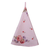 Clayre & Eef | Theedoek Roze, Paars ø 80 cm | DTR48