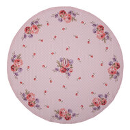 Clayre & Eef | Theedoek Roze, Paars ø 80 cm | DTR48