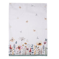 Clayre & Eef | Theedoek Wit, Groen, Rood 50x70 cm | FOB42