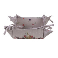 Clayre & Eef | Broodmand Roze, Beige 35x35x8 cm | HBU47