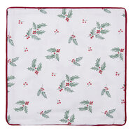 Clayre & Eef | Kussenhoes Wit, Rood 40x40 cm | HCH21