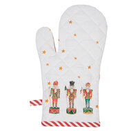 Clayre & Eef | Kind Ovenwant Wit Rood 12x21 cm | HLC44K