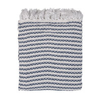 Clayre & Eef | Plaid Beige Blauw 125x150 cm | KT060.135